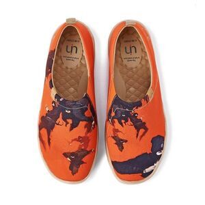 UIN Men's Walking Shoes Canvas Casual Comfort Loafers (Ninja)newnobox